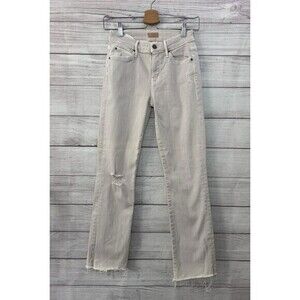 Mother Women's Size 25 The Rascal Ankle Snippet Jeans Whipping The Cream